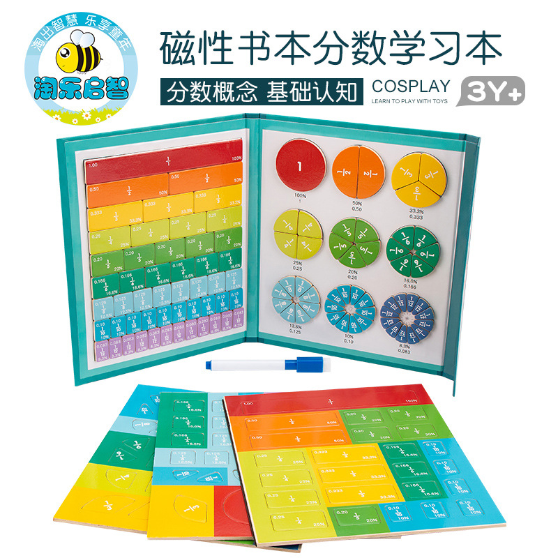 Inteligencia infantil plegable portátil puntuación cognitiva juego rompecabezas puntuación magnética bebé libro de aprendizaje al por mayor