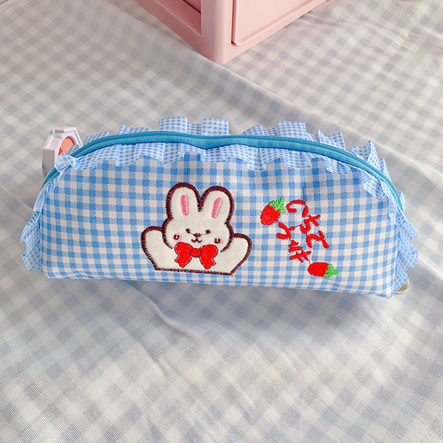 Japanese pencil case large capacity junior high school girl ins girl high-looking primary school student cute internet celebrity stationery pencil case