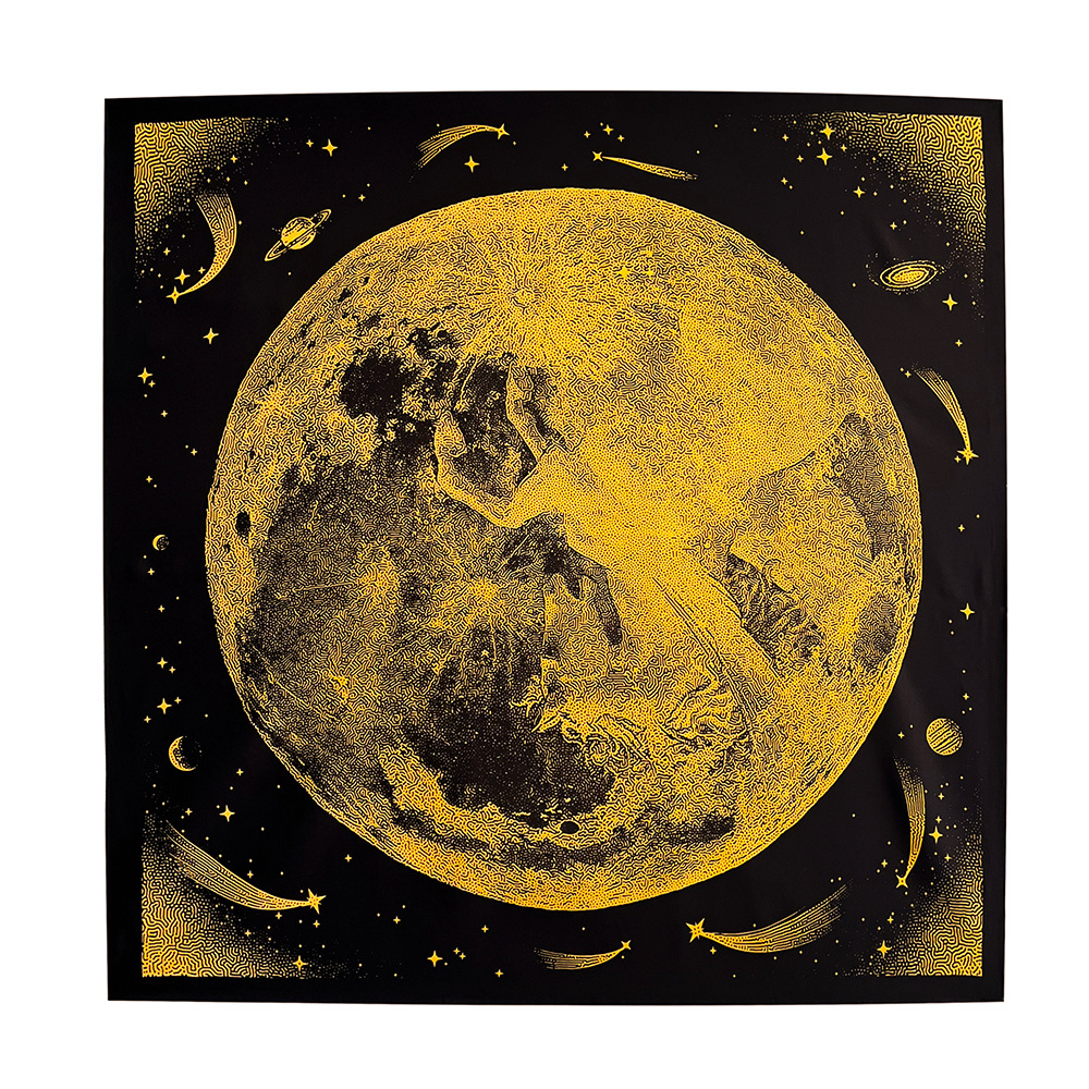 New 90 Square Scarf Autumn/Winter Printed Moon Curled Twill Scarf Shawl High Grade Gift Boutique Neck_voghion.com