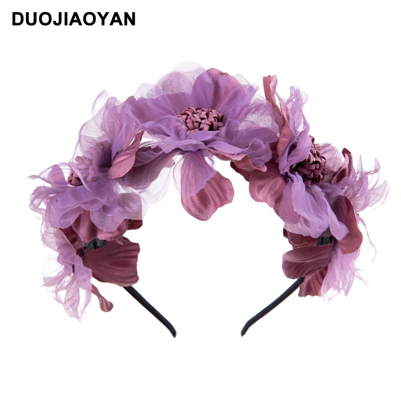 240g Weight Hair Band Hair Accessories Type No Quantity Holiday, Daily Occasion Cloth Material Flower Pattern All Seasons Season Kid'S Gender Cute Style Cute Kid'S Flower Cloth Hair Band 17