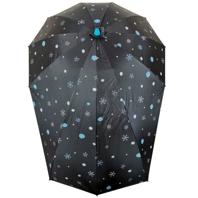 Elektromobil üçün ön şüşə çətiri (günlük): sunshade, bicycle sunshade, tricycle - snowflake-black-extended-vinyl-umbrella-single-umbrella-without-a-stand