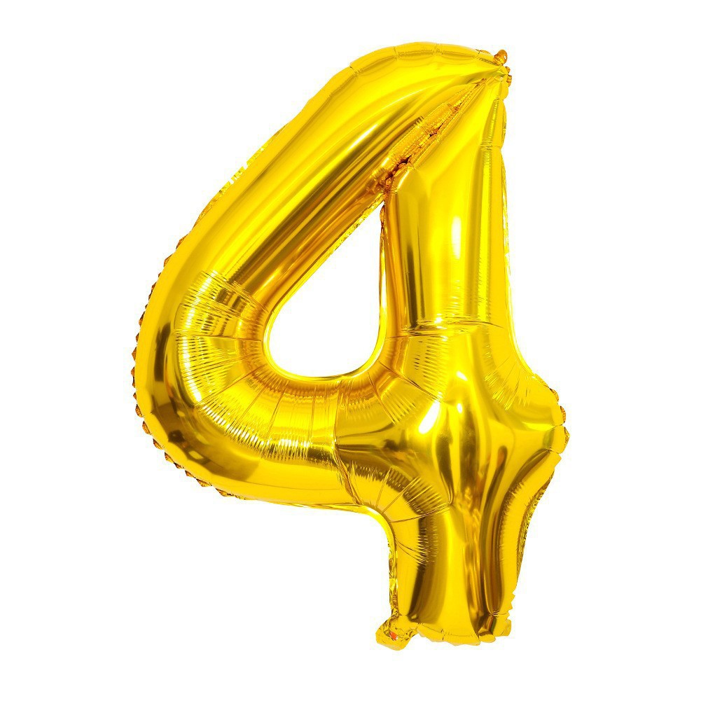 Globo de aluminio digital de 40 pulgadas, globo de aluminio con números grandes, versión delgada de 90 cm, varios colores de globos con números