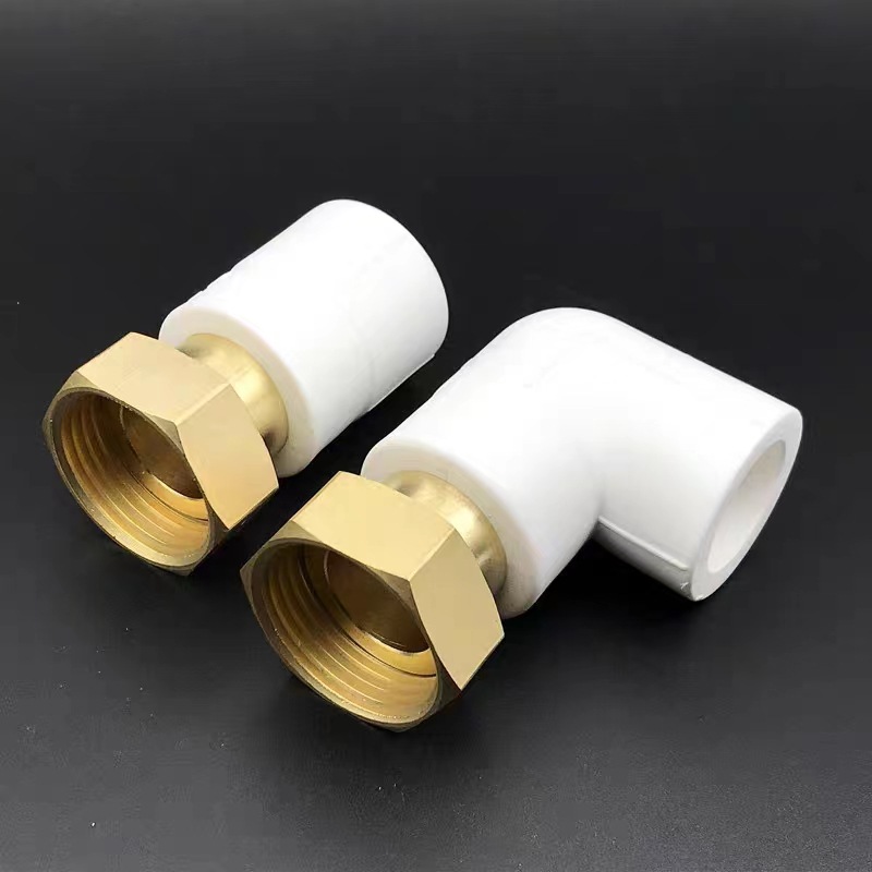 Accesorios de tubería de agua PPR fusión en caliente conjunta directa codo tee accesorios de tubería de cobre solar pequeña articulación