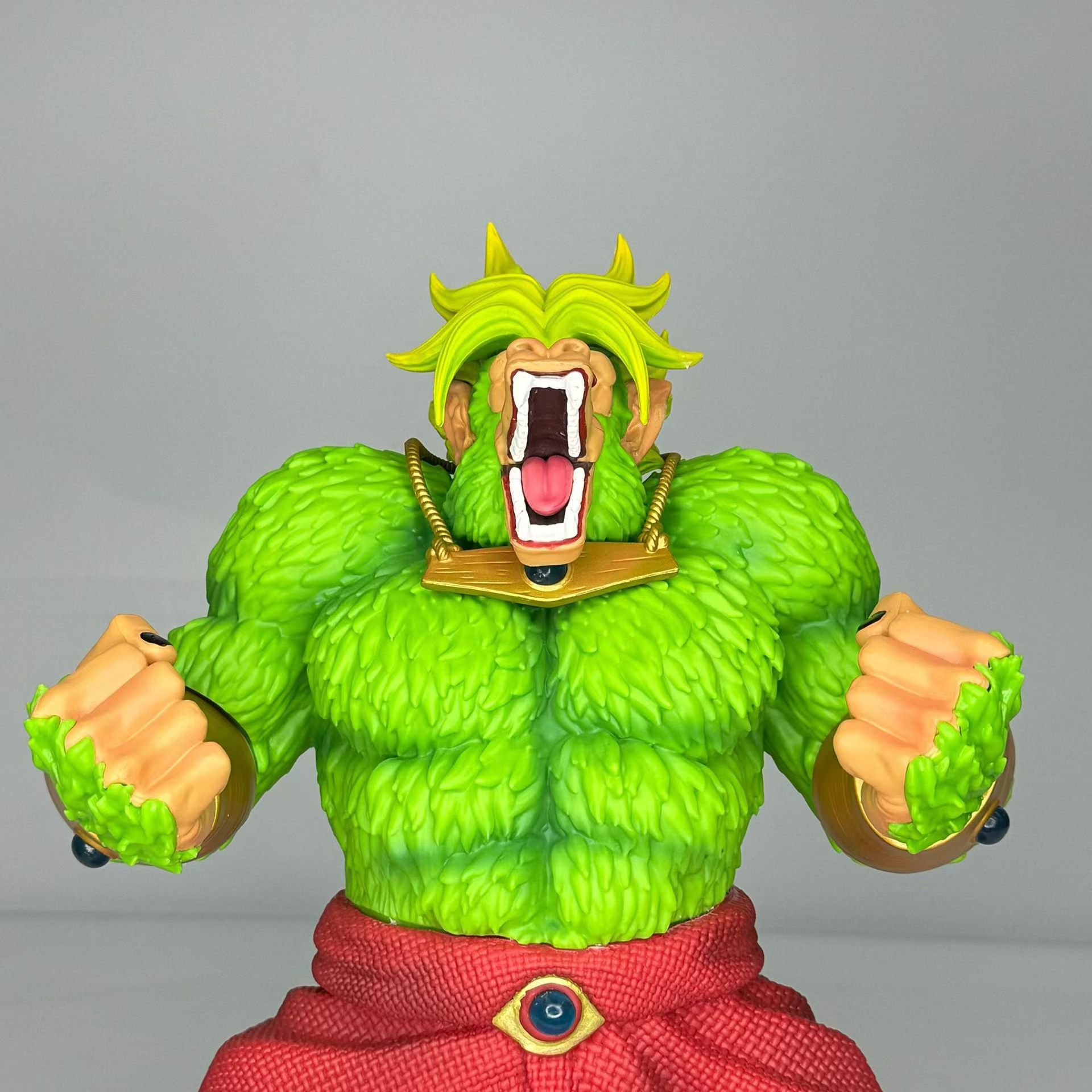 Siete bolas de dragón GK gran gorila gran mono Broly super Saiyan postura de pie decoración de estatua hecha a mano