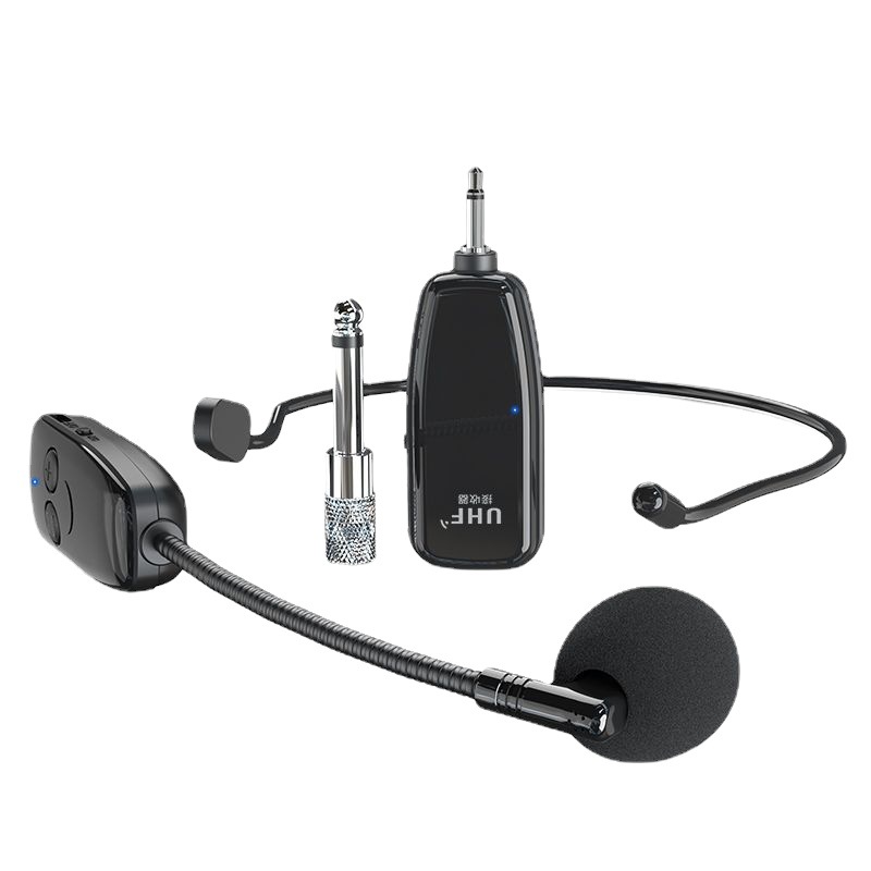 Maestro enseñando poco abeja micrófono cuadrado amplificador de baile auriculares de audio UHF auricular inalámbrico micrófono