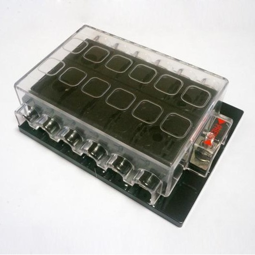 12路双排焊接式中型插片保险丝盒改装保险丝座
