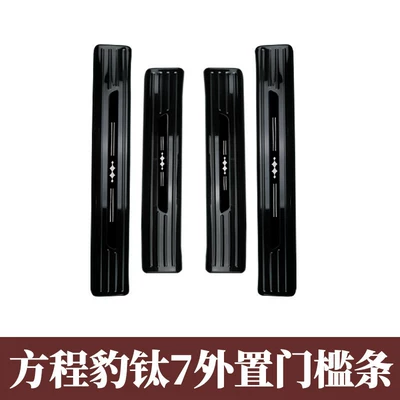 25 Types of Fang Cheng Bao: Dekorativ pedal başlıqları - external-door-sill-strip-black-titanium-model-equation-leopard-titanium-7