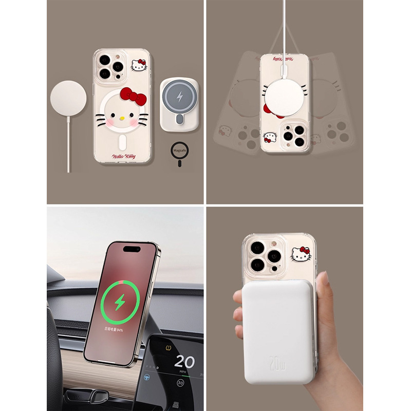 苹果iPhone17promax手机壳kitty支架17pro磁吸透明air高级17软壳|undefined