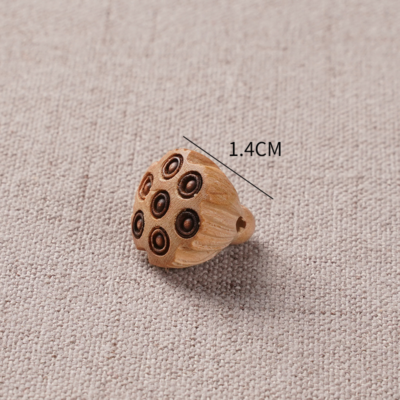 Original color peach wood small lotus