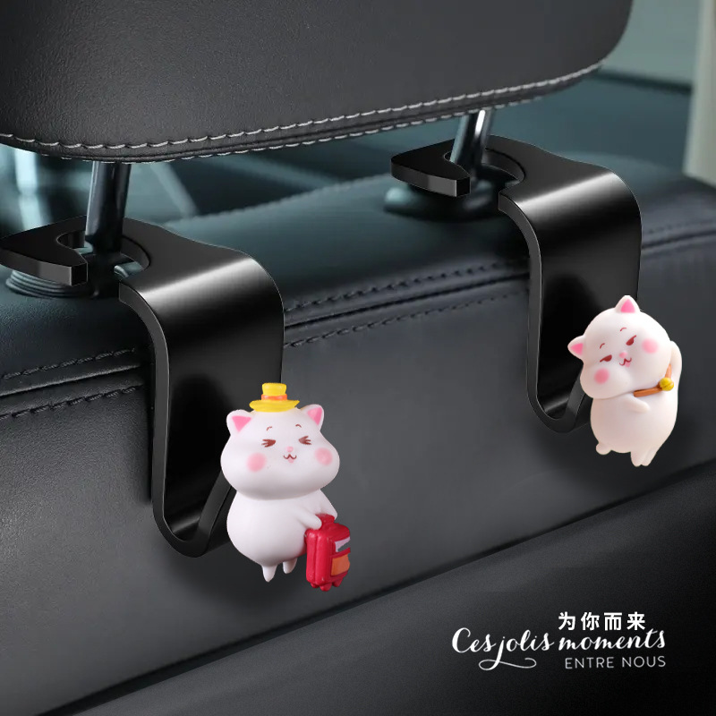 Gancho de coche de anime tridimensional de dibujos animados gancho de coche gancho de asiento multifuncional asiento lindo de dibujos animados para niñas