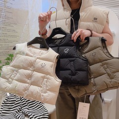 儿童韩版新款羽绒棉服马甲男女童百搭中大外穿保暖马甲