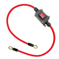ハイパワー防水オンラインスイッチ12V24V大電流船型スイッチ30AIP67屋外配線ケーブルボックス