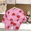 Children's sports suit suitable for men and women, sweatshirt, overall, autumn set, western style