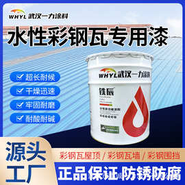 武汉一务水性彩瓦漆彩钢瓦防水油漆快干钢构