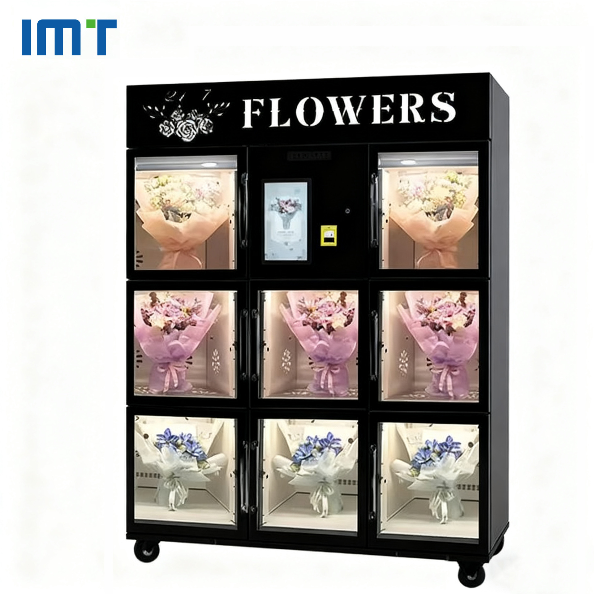 BLOOM BOX flores vending machine 24h no tripulado auto-servicio refrigeración máquina vending fresca fuente fábrica comercial