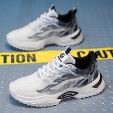 男鞋冬季2025新款透气休闲鞋运动休闲跑步厚底增高莆田老爹潮鞋