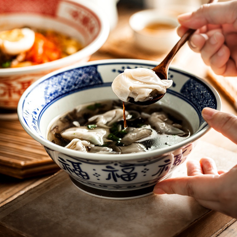 馄饨碗家用饺子碗特别好看的饭碗个人专用精致碗面碗家用2025新款