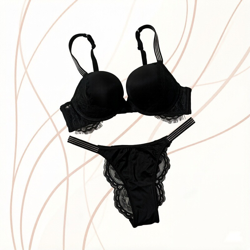 New Foreign Trade Lace Bra Set, European and American Style Seductive Lingerie, Non-Slip Fashionable Women's Sexy Bra Wholesale
