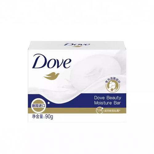 Dove Moisturizing Soap Bar for Men and Women, Shower and Facial Cleanser, 90g