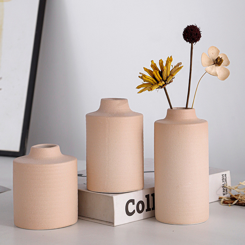 Nordic ins flores secas al aire flor flor flor floral geometría decoración decorativa de sala de estar simple decoración de cerámica
