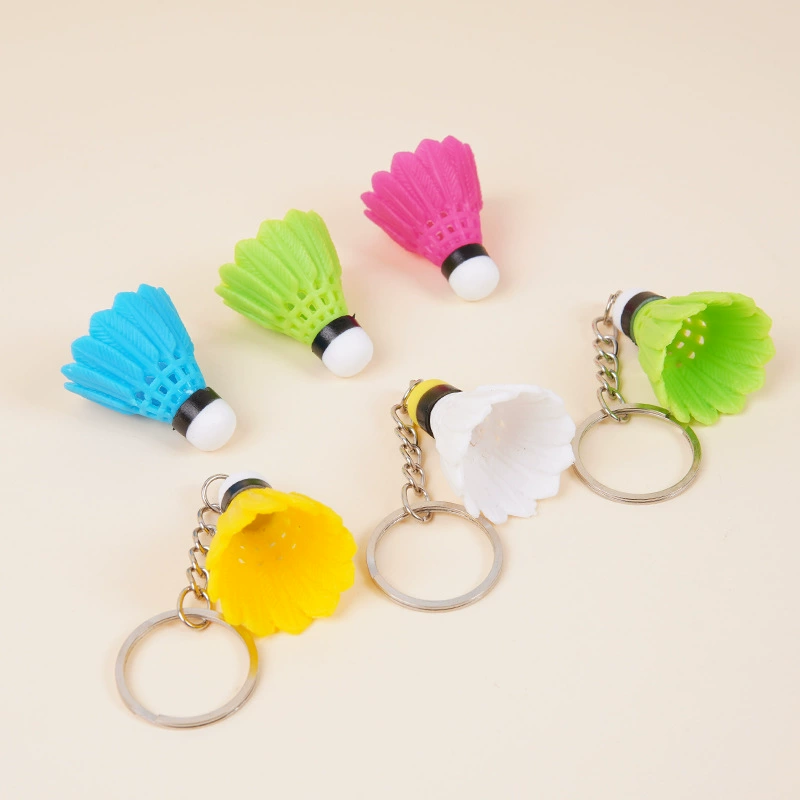 Мини-симулятор бадминтон брелок подвеска diy цветной бадминтон аксессуары для ушей ПВХ спортивный инвентарь игрушки