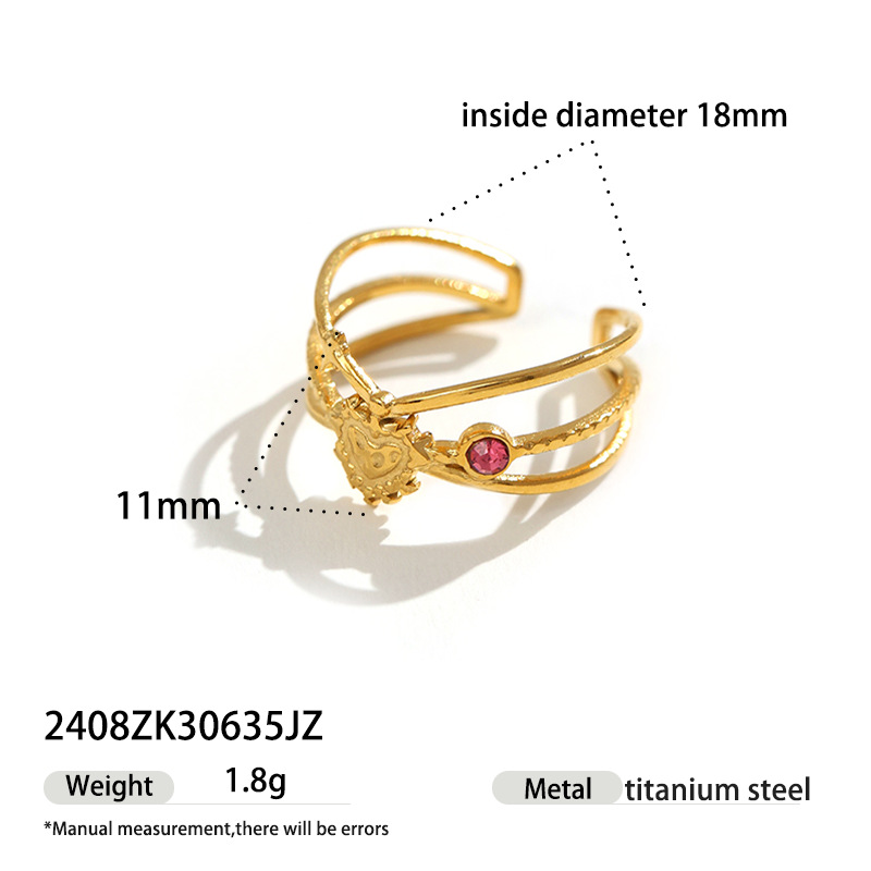 TENA Europa y América collar de acero inoxidable lujo ligero nicho moda amor conjunto de joyas de mano zircon incrustado venta caliente transfronteriza