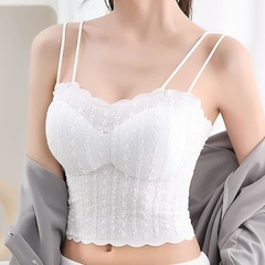 新款冰絲吊帶內搭裹胸性感辣妹美背內衣女學生打底小背心薄款抹胸