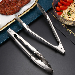 Kitchen Tools 304 Stainless Steel Food Clips Thickeneded Multifunctional Steak Clips Extended Food Barbecue Barbecue Clips