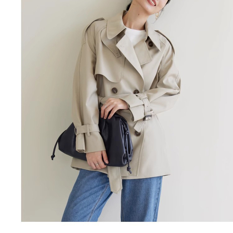 Ready-Made Windbreaker Jacket for Women Spring and Autum 2025 New Small Short Style This Year's Popular Elegant Top