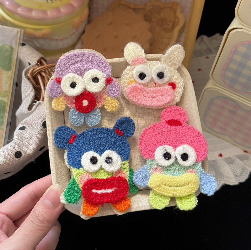 Funny and quirky style big-mouthed girl knitted hair accessory, cartoon sweet hot girl bangs magic hair clip hair accessory Funny and quirky style big-mouthed girl knitted hair accessory, cartoon sweet hot girl bangs magic hair clip hair accessory
