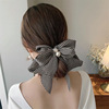 Hairgrip from pearl with bow, hair accessory, fashionable hairpins with tassels, Korean style, wholesale