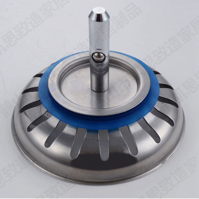 Cubierta de filtro escurridor 304 de acero inoxidable transfronterizo accesorios de fregadero tapón escurridor de doble ranura accesorios de fregadero