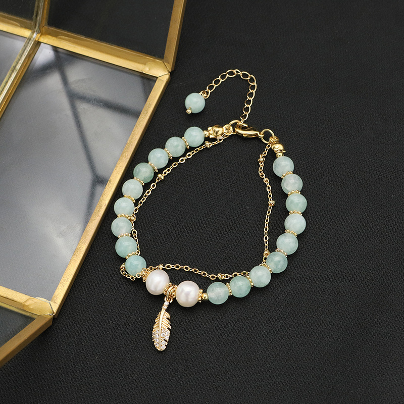 Bracelet jade pearl