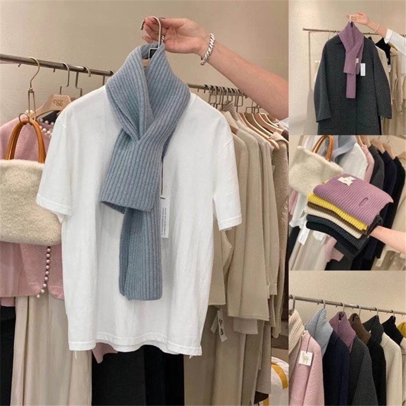 2020新款韩国东大门egg针织围巾女秋冬季时尚复古保暖围脖毛线ins|ru