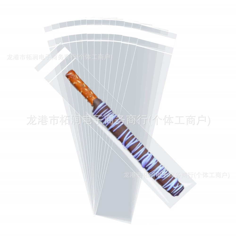 跨境5厘米宽透明5丝7丝9丝不干胶opp自黏胶袋首饰塑料防尘平口袋