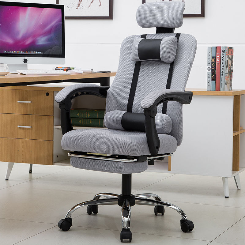 Silla de computadora silla de oficina para el hogar silla de malla respaldo personal silla de almuerzo reunión de elevación asiento reclinable giratorio silla de malla