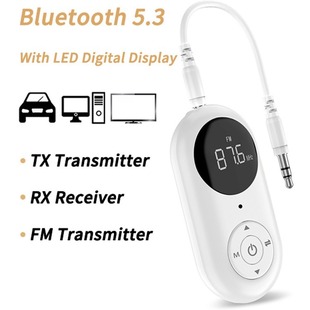 New 5.3 Bluetooth ZF362 three-in-one portable car 3.5MM audio to FM transmitter USB