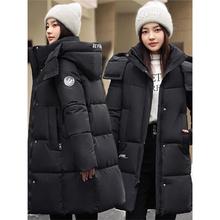 长款羽绒棉服女冬季外套2025年新款中长款加厚棉衣棉袄宽松面包服
