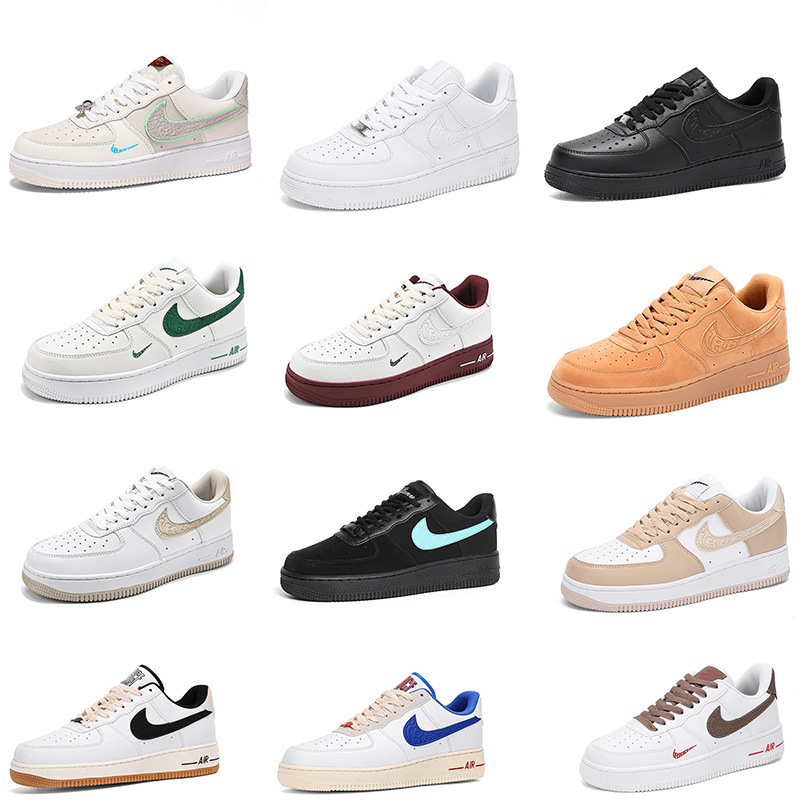 2025 New Air Force One Rose Name Couple All-match Sneakers Women's Campus Casual Men's Pure Original Nai Official