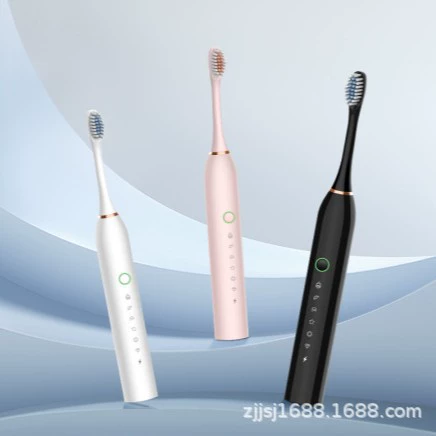 Новая перезаряжаемая модель электрической зубной щетки для студентов мужского и женского пола, модель для взрослых, водонепроницаемая зубная щетка для домашнего использования с мягкой щетиной и звуковой вибрацией.