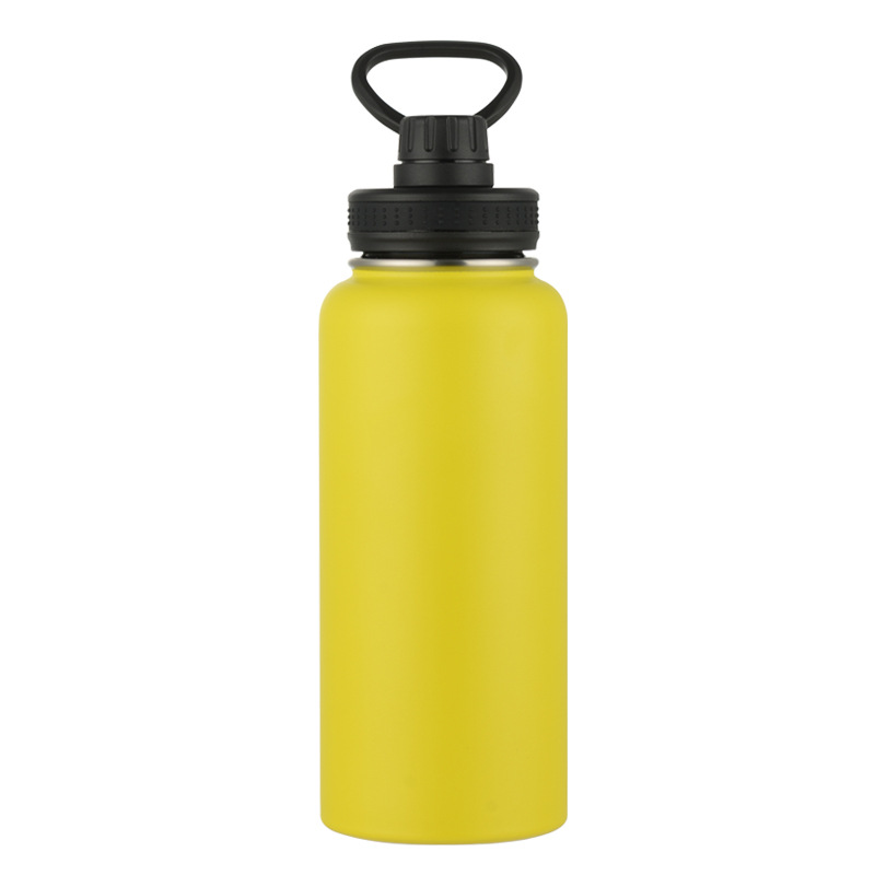 Gran capacidad superventas europeo y americano 304 Acero inoxidable paja espacio olla aislamiento taza deportes hervidor portátil mango taza