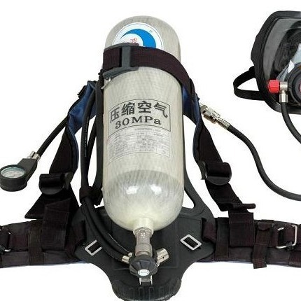 正压式空气呼吸器6.8L碳纤维过滤式自给防烟防尘面罩空气呼吸器