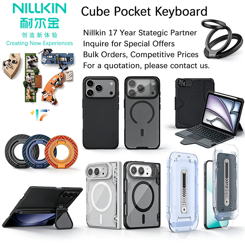 Nillkin Is Suitable for Ipadpro Tablet Magic Keyboard Touchpad Mobile Phone Computer Universal Bluetooth Foldableing Keyboard