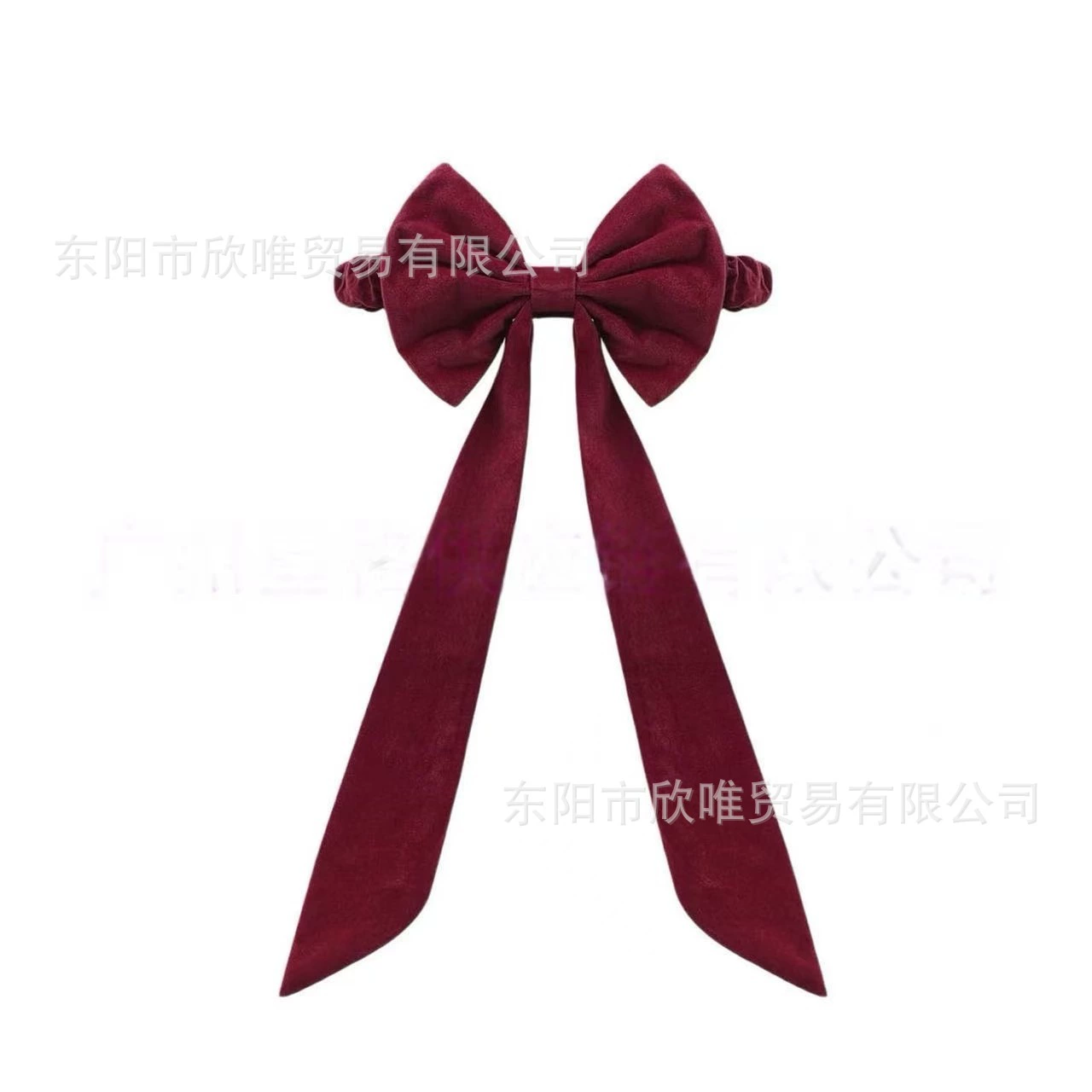 跨境Christmas Red Chair Bows for Chairs圣诞酒红色椅套蝴蝶结