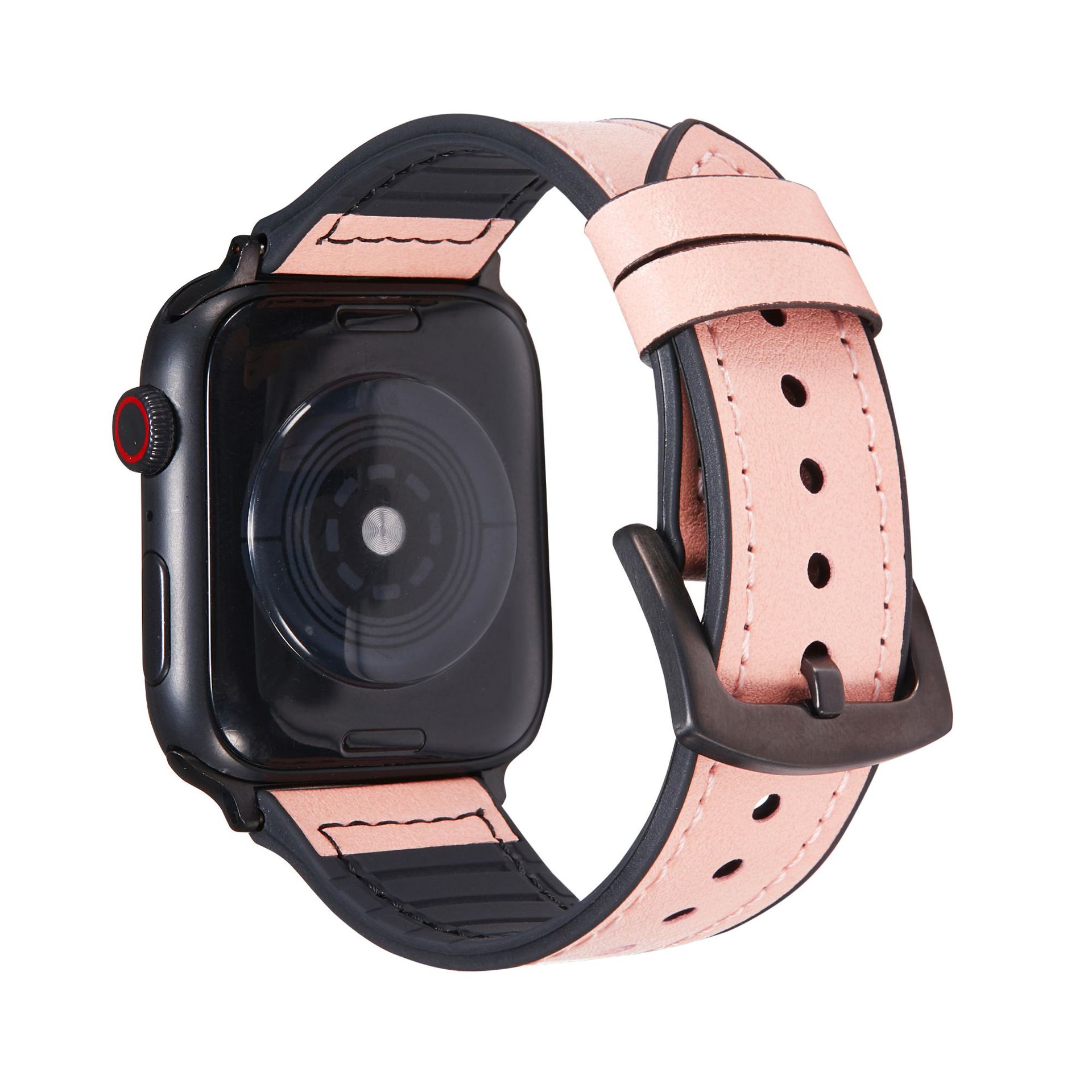 Apple 第 1 層牛革時計ストラップ Apple watch765432/se シリコンレザーマイクロファイバー時計ストラップに適しています。