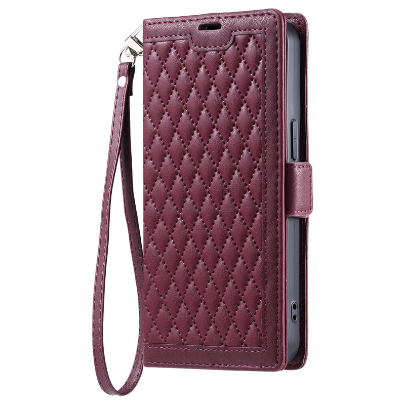 Suitable for Redmi A5 Leather Case Moto G05 Rhombus Small Fragrance Card Wallet Protective Cover Hand Strap Xiaomi 15 Suitable for Redmi A5 Leather Case Moto G05 Rhombus Small Fragrance Card Wallet Protective Cover Hand Strap Xiaomi 15