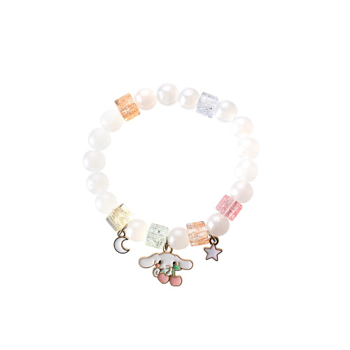 Yiwu Small Commodity Bracelet Jewelry Korean Fresh and Sweet Culomi Crystal Beads Children's Student Bracelet Women's Wholesale