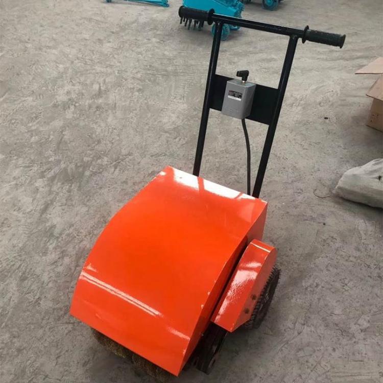 3kw手推电动除锈机   彩钢房瓦房翻新机   钢板金属除锈机