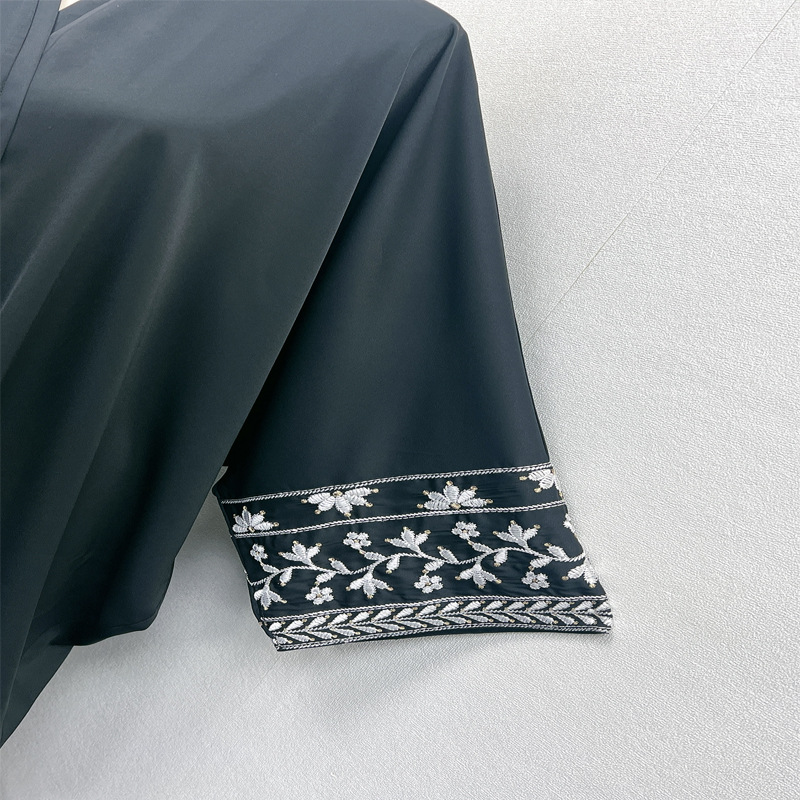 F410 Supplis Cross-bordr -commrc Forign Trad Middl Eastrn Dubai Womn's Mbroidrd Batwing Slv Cardigan_ecoleips.com
