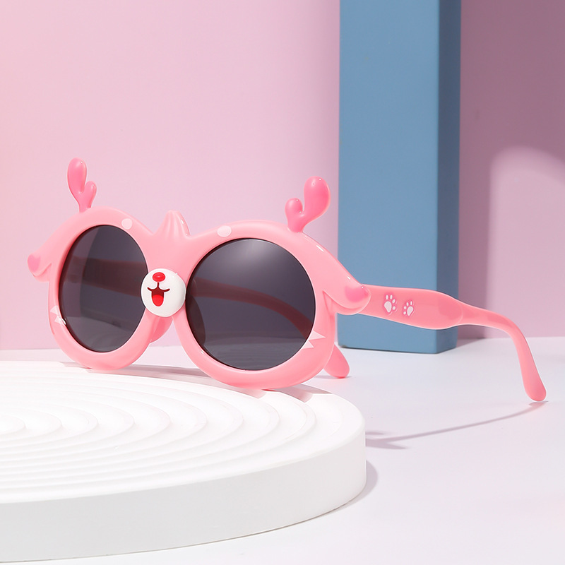 Dicha caricatura coreana ins niños gafas de sol gafas de sol marea para niños bebés niñas bebés gafas de sol